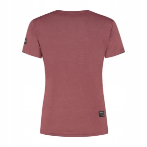 Rogelli DISTANCE - damska koszulka do biegania bordowa - obrazek 2