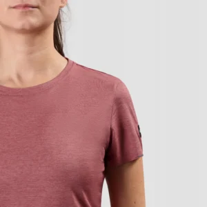 Rogelli DISTANCE - damska koszulka do biegania bordowa - obrazek 6