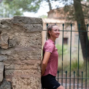 Rogelli DISTANCE - damska koszulka do biegania bordowa - obrazek 9