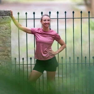 Rogelli DISTANCE - damska koszulka do biegania bordowa - obrazek 10