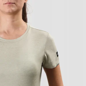 Rogelli DISTANCE - damska koszulka do biegania beżowa - obrazek 6