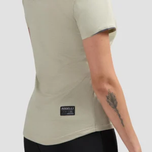 Rogelli DISTANCE - damska koszulka do biegania beżowa - obrazek 8