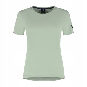 Rogelli DISTANCE - damska koszulka do biegania zielona - obrazek 1