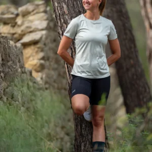 Rogelli DISTANCE - damska koszulka do biegania zielona - obrazek 12