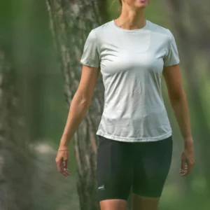 Rogelli DISTANCE - damska koszulka do biegania zielona - obrazek 15