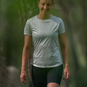 Rogelli DISTANCE - damska koszulka do biegania zielona - obrazek 16