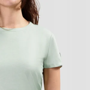 Rogelli DISTANCE - damska koszulka do biegania zielona - obrazek 6