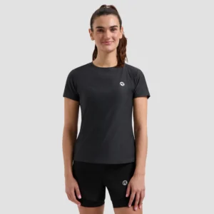 Rogelli ESSENTIAL - damska koszulka do biegania czarna - obrazek 4