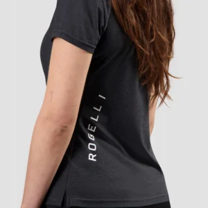 Rogelli ESSENTIAL - damska koszulka do biegania czarna - obrazek 7