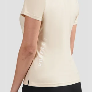 Rogelli ESSENTIAL - damska koszulka do biegania beżowa - obrazek 7