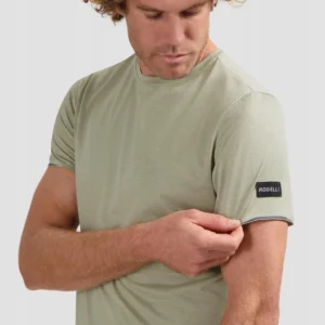 Rogelli DISTANCE - męska koszulka do biegania beżowa - obrazek 7