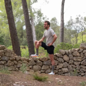 Rogelli DISTANCE - męska koszulka do biegania beżowa - obrazek 9