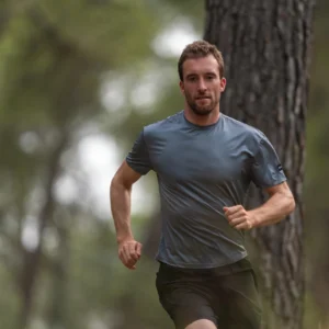 Rogelli DISTANCE - męska koszulka do biegania szara - obrazek 9