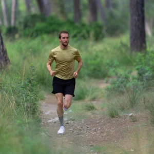 Rogelli DISTANCE - męska koszulka do biegania zielona - obrazek 11