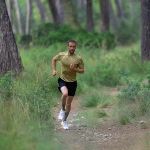 Rogelli DISTANCE - męska koszulka do biegania zielona - obrazek 12