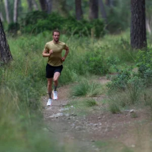 Rogelli DISTANCE - męska koszulka do biegania zielona - obrazek 13