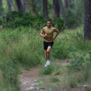 Rogelli DISTANCE - męska koszulka do biegania zielona - obrazek 14