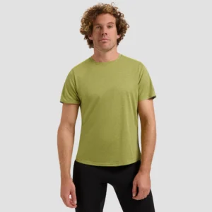 Rogelli DISTANCE - męska koszulka do biegania zielona - obrazek 4