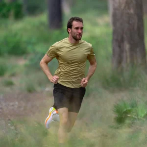 Rogelli DISTANCE - męska koszulka do biegania zielona - obrazek 8