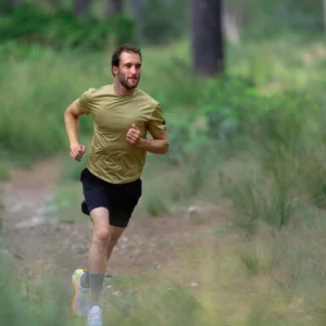 Rogelli DISTANCE - męska koszulka do biegania zielona - obrazek 10