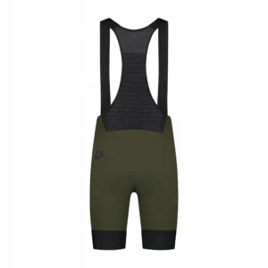 Rogelli SIGNATURE - męskie spodenki rowerowe z szelkami i wkładką khaki - obrazek 3