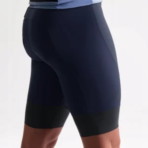 Rogelli SIGNATURE - męskie spodenki rowerowe z szelkami i wkładką granatowe - obrazek 11