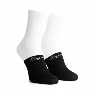 Rogelli SIGNATURE - męskie skarpety rowerowe biało-czarne - obrazek 1
