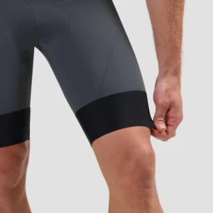 Rogelli SIGNATURE - męskie spodenki rowerowe z szelkami i wkładką szare - obrazek 6