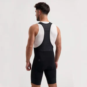 Rogelli SIGNATURE - męskie spodenki rowerowe z szelkami i wkładką czarne - obrazek 6