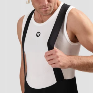 Rogelli SIGNATURE - męskie spodenki rowerowe z szelkami i wkładką czarne - obrazek 10