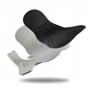 Rogelli HERO II - męskie spodenki rowerowe z szelkami czarno-niebieskie - obrazek 3