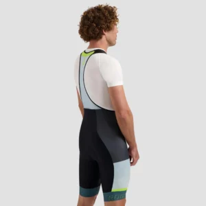 Rogelli HERO II - męskie spodenki rowerowe z szelkami czarno-niebieskie - obrazek 6