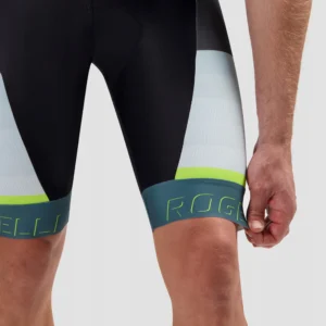 Rogelli HERO II - męskie spodenki rowerowe z szelkami czarno-niebieskie - obrazek 8