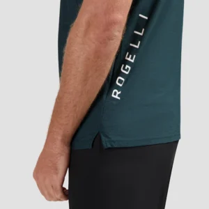 Rogelli ESSENTIAL - męska koszulka do biegania granatowa - obrazek 7