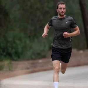 Rogelli ESSENTIAL - męska koszulka do biegania khaki - obrazek 14