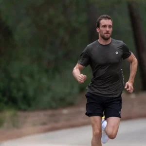 Rogelli ESSENTIAL - męska koszulka do biegania khaki - obrazek 15