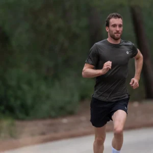 Rogelli ESSENTIAL - męska koszulka do biegania khaki - obrazek 16