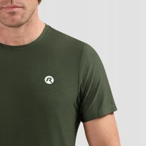 Rogelli ESSENTIAL - męska koszulka do biegania khaki - obrazek 6