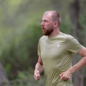 Rogelli ESSENTIAL - męska koszulka do biegania zielona - obrazek 12