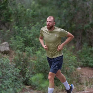 Rogelli ESSENTIAL - męska koszulka do biegania zielona - obrazek 7