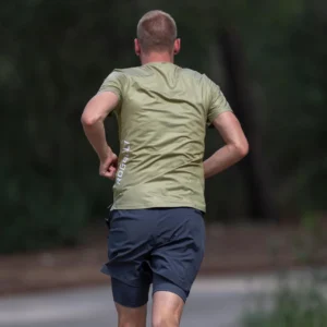 Rogelli ESSENTIAL - męska koszulka do biegania zielona - obrazek 10