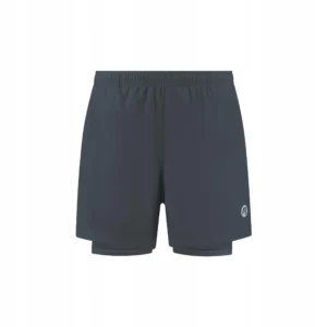 Rogelli ESSENTIAL - męskie spodenki do biegania 2w1 szare - obrazek 1