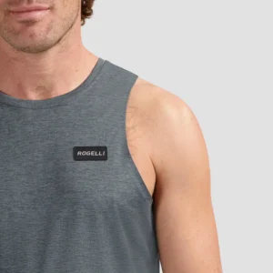 Rogelli DISTANCE - męski podkoszulek do biegania szary - obrazek 6