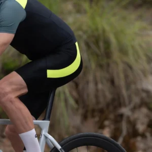 Rogelli CORE COLORED - męskie spodenki rowerowe z wkładką czarno-zółte - obrazek 13