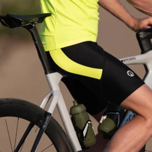 Rogelli CORE COLORED - męskie spodenki rowerowe z wkładką czarno-zółte - obrazek 15