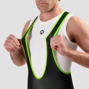 Rogelli CORE COLORED - męskie spodenki rowerowe z wkładką czarno-zółte - obrazek 9