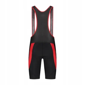 Rogelli CORE COLORED - męskie spodenki rowerowe z wkładką czarno-czerwone - obrazek 2