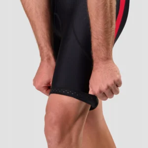 Rogelli CORE COLORED - męskie spodenki rowerowe z wkładką czarno-czerwone - obrazek 8