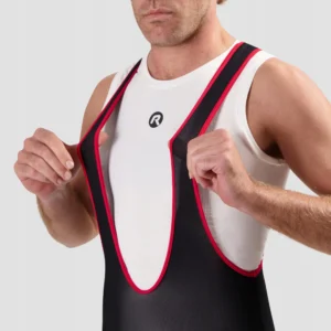 Rogelli CORE COLORED - męskie spodenki rowerowe z wkładką czarno-czerwone - obrazek 9