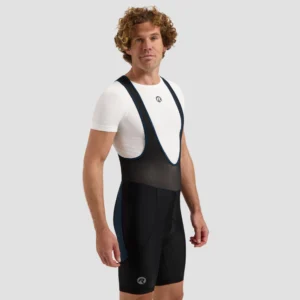 Rogelli CORE COLORED - męskie spodenki rowerowe z wkładką czarno-niebieskie - obrazek 5